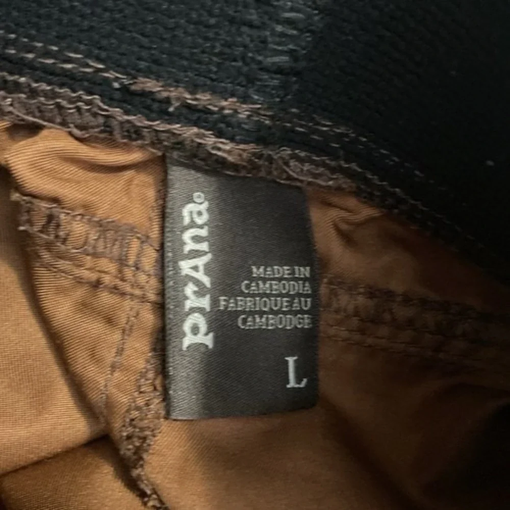 Prana Orange/Brown Mojo Stretch Running‎ Active Yoga Shorts Men Large Cambodia